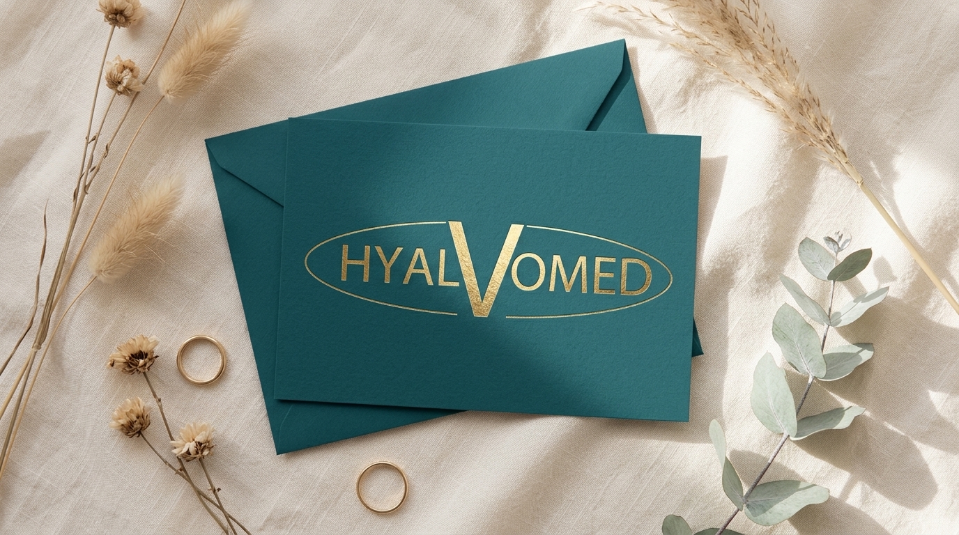 HYALVOMED Geschenkgutschein mit Umschlag auf Leinen
